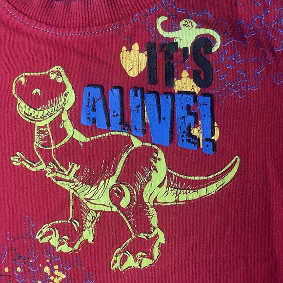 Boy 18M Clothing Bundle – Toy Story Rex Tee, Carter's Firetruck Shirt, Pants 4pc - Picture 6 of 16